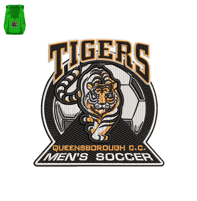 Tiger men Soccer Embroidery logo for Bag.