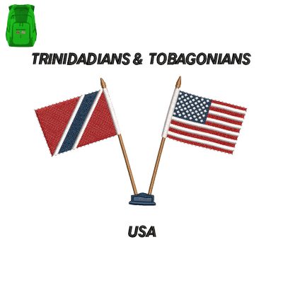 Trinidadians And Tobagonians Embroidery logo for Bag.