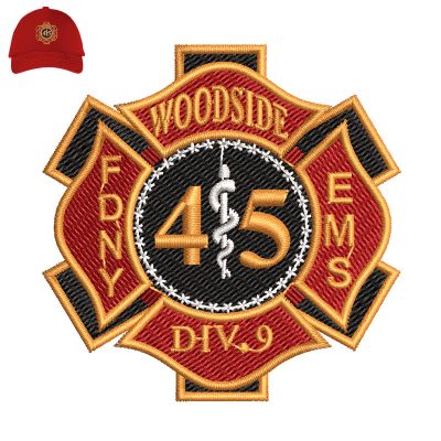 Woodside Embroidery logo for Cap.