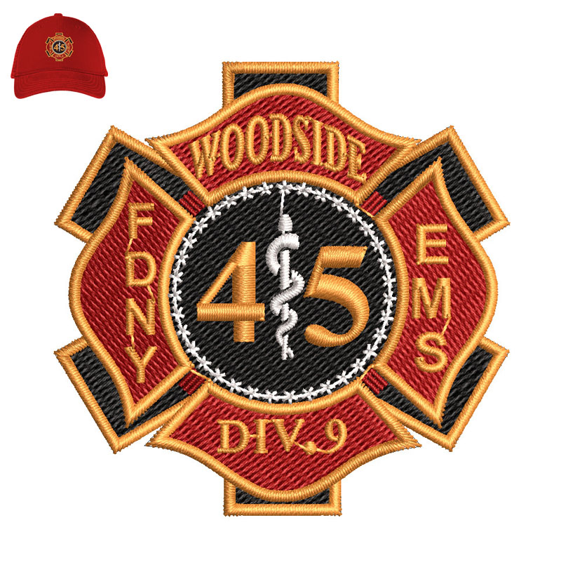 Woodside Embroidery logo for Cap.