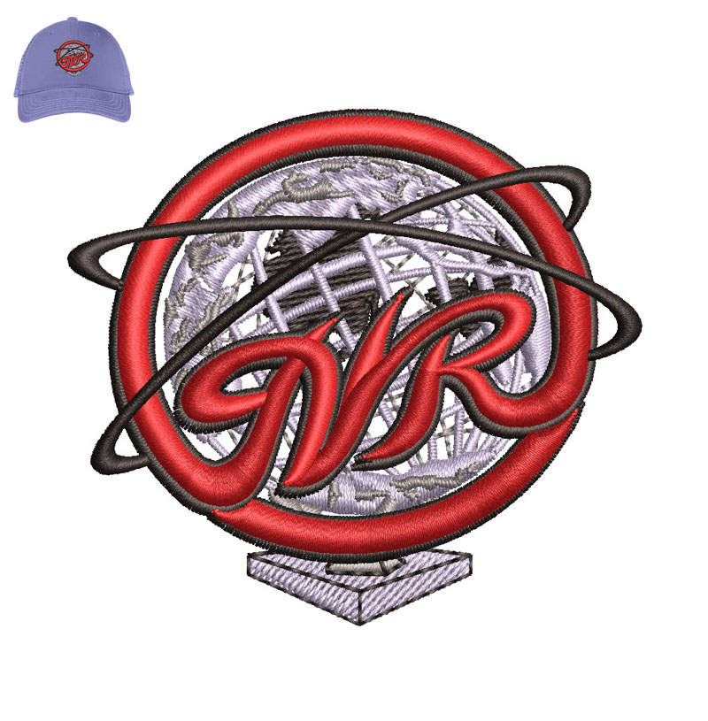 World NR 3d puff Embroidery logo for Cap.