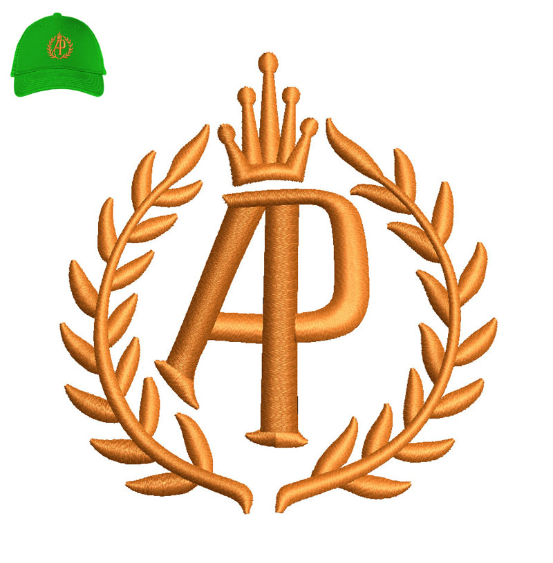 AP Stock 3d Puff Embroidery logo for Cap.
