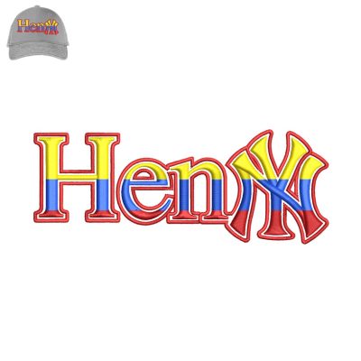 Best Henyn 3d Puff Embroidery logo for Cap.