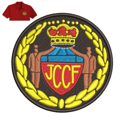 Best JCCF Embroidery logo for Polo Shirt.