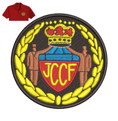 Best JCCF Embroidery logo for Polo Shirt.
