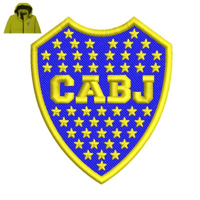 Boca Juniors Embroidery logo for Jacket.