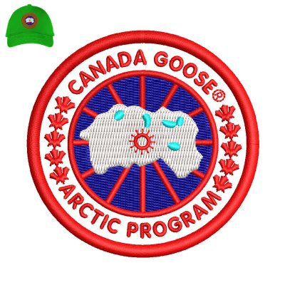 Canada Goose Embroidery logo for Cap.