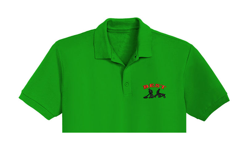 Construction Workers Embroidery logo for Polo Shirt.