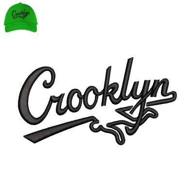 Crooklyn Embroidery logo for Cap.