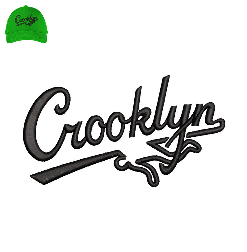 Crooklyn Embroidery logo for Cap.