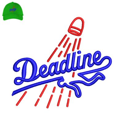 Deadline Embroidery logo for Cap.