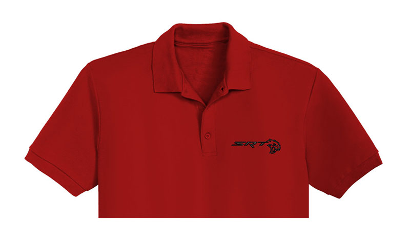 Dodge SRT Embroidery logo for Polo Shirt.