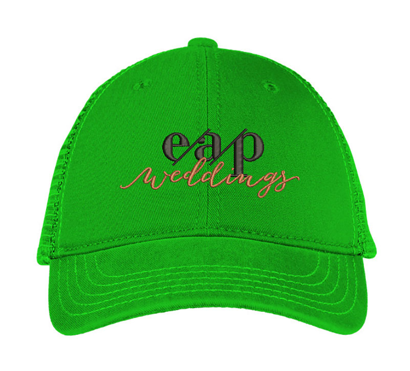 EAP Weddings Embroidery logo for Cap.