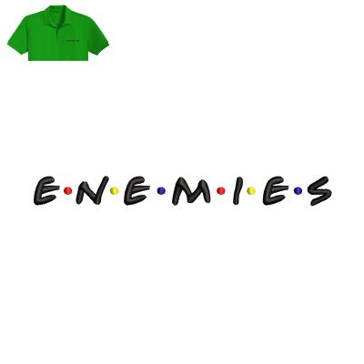 ENEMLES Embroidery logo for Polo Shirt.