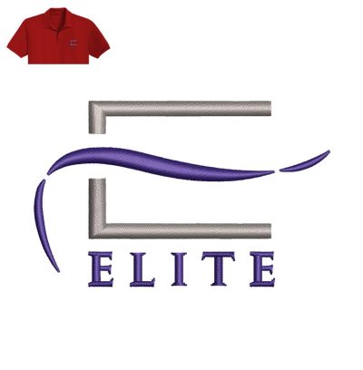 Elite Embroidery logo for Polo Shirt.