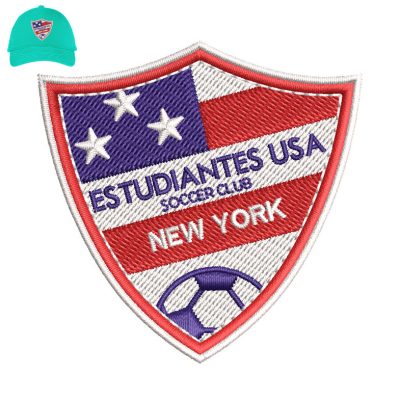 Estudiantes USA Soccer Club Embroidery logo for Cap.