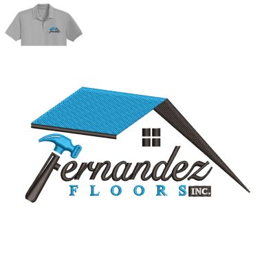 Fernandez Floors Embroidery logo for Polo Shirt.