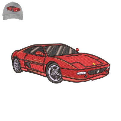 Ferrari F355 car Embroidery logo for Cap.