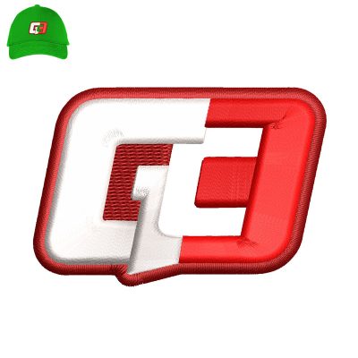 GE 3d Puff Embroidery logo for Cap.