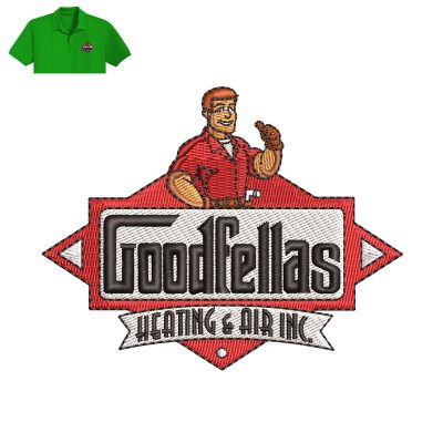 Goodfellas Embroidery logo for Polo Shirt.