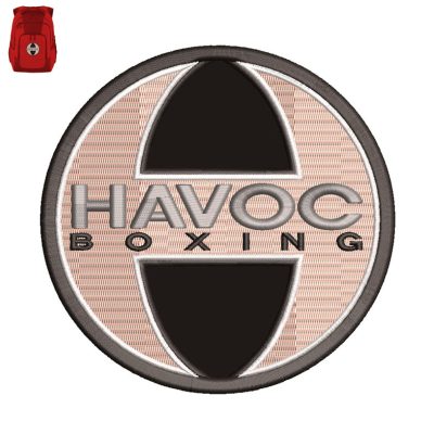 Havoc Boxing Embroidery logo for Bag.