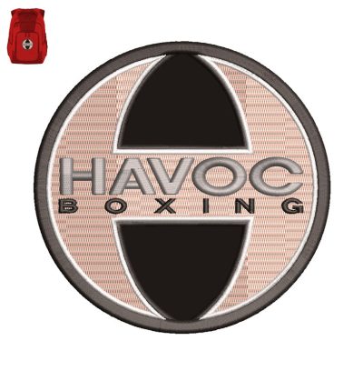 Havoc Boxing Embroidery logo for Bag.