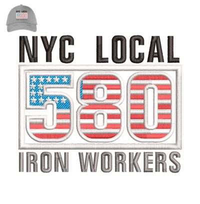 Iron Workers Embroidery logo for Cap.