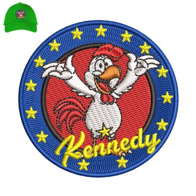 Kennedy Embroidery logo for Cap.