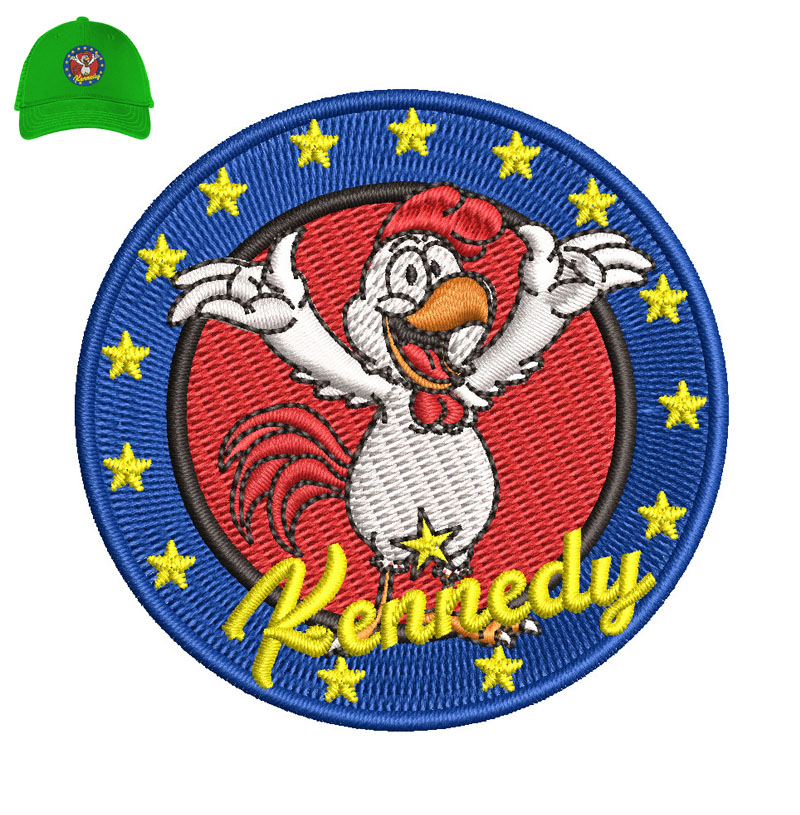 Kennedy Embroidery logo for Cap.
