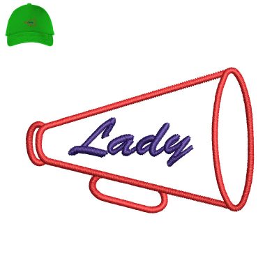 Lady Embroidery logo for Cap.