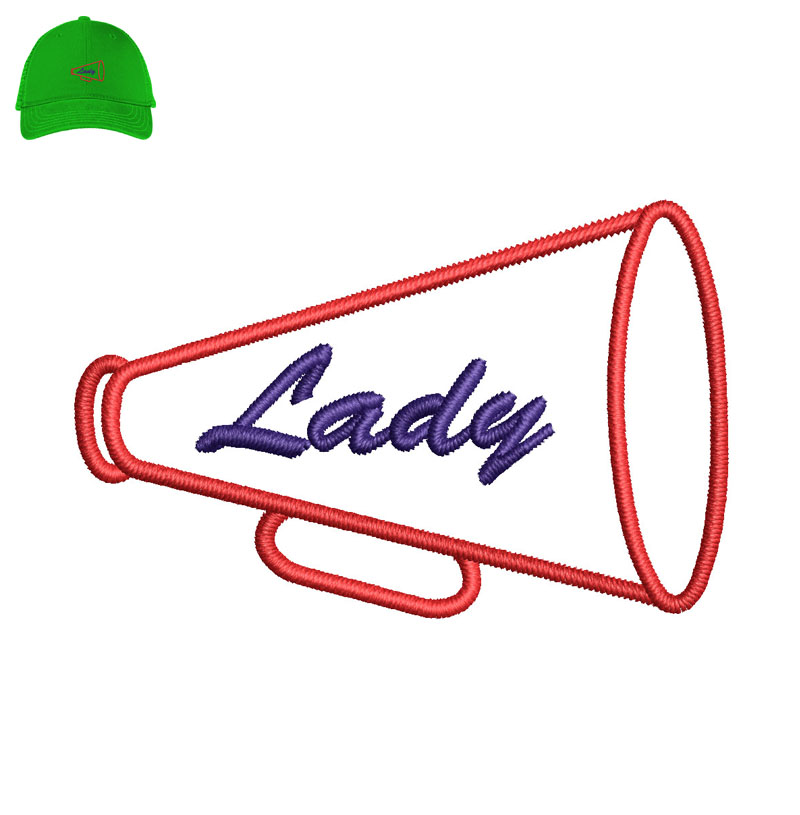 Lady Embroidery logo for Cap.