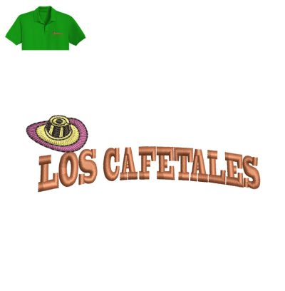 Los Cafetales Embroidery logo for Polo Shirt.