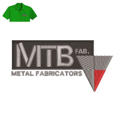 Metal Fabricators Embroidery logo for Polo Shirt.