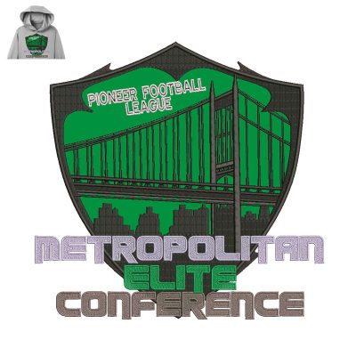 Metropolitan Elite Conference Embroidery logo for Hoodie.