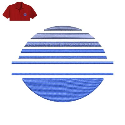 Monogram Embroidery logo for Polo Shirt.