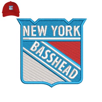 New York Basshead Embroidery logo for Cap.