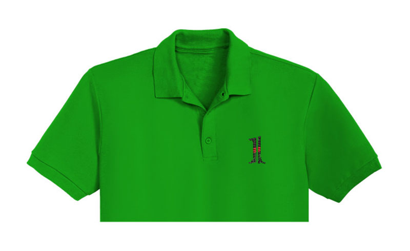 Number One Embroidery logo for Polo Shirt.