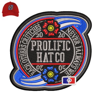 Prolific Hatco Embroidery logo for Cap.