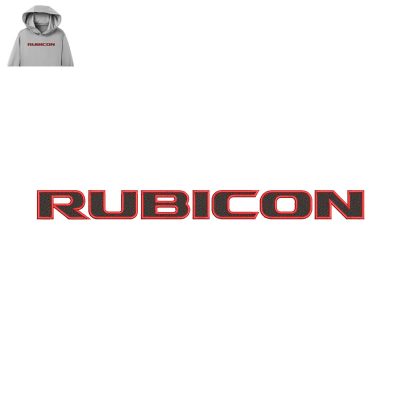 Rubicon Embroidery logo for Hoodie.