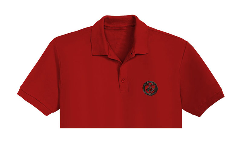 Scissor And Eye Embroidery logo for Polo Shirt.