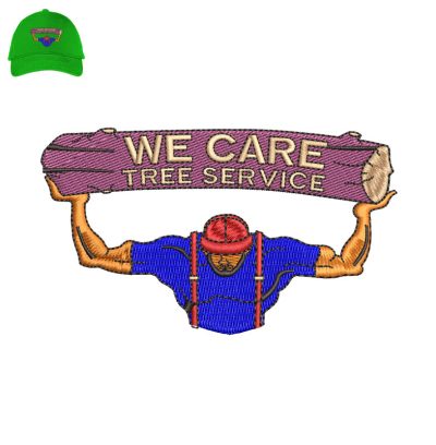 We Care Tree Service Embroidery logo for Cap.
