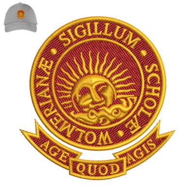 Wolmers School Embroidery logo for Cap.