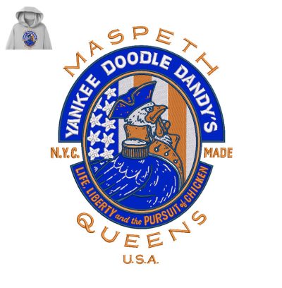Yankee Doodle Dandys Embroidery logo for Hoodie.