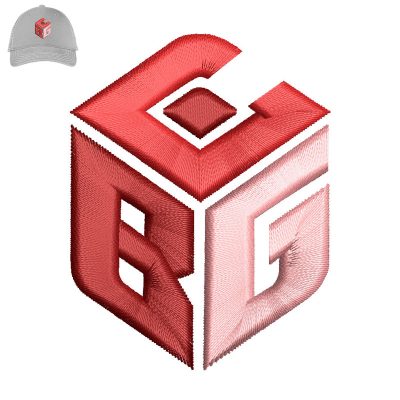 CBG Letter Embroidery logo for Cap.