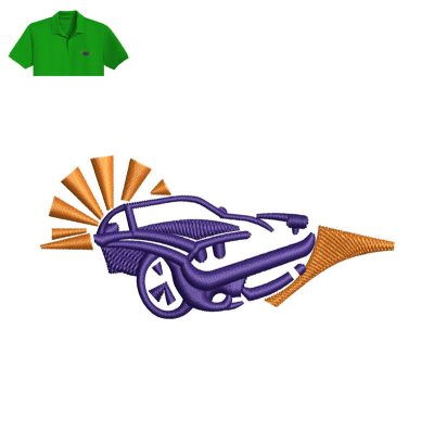 Car Embroidery logo for Polo Shirt.