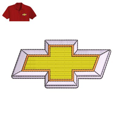 Chevrolet Embroidery logo for Polo Shirt.