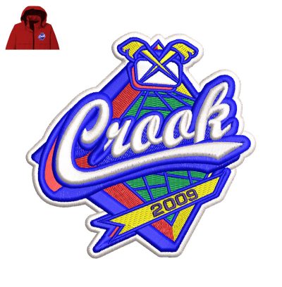 Crook Embroidery logo for Jacket.