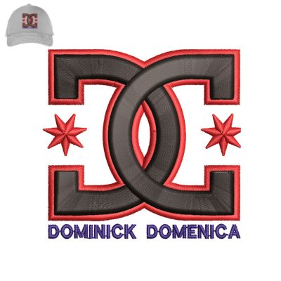 Dominick Domenica 3d Puff Embroidery logo for Cap.