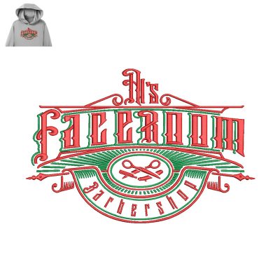 Faceroom Embroidery logo for Hoodie.