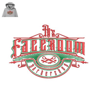 Faceroom Embroidery logo for Hoodie.